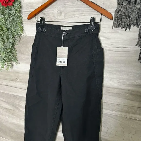 Everlane Womens Black Lightweight Casual Cropped The Fatigue Barrel Pants - Picture 4 of 8